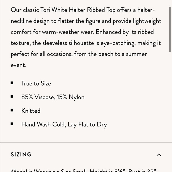 Tori Halter Ribbed top- 1. - Picture 3 of 7